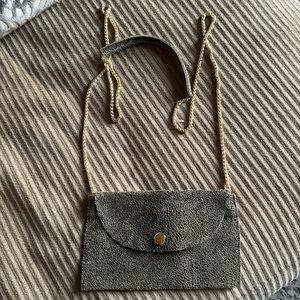 Sorial New York leather mini bag ( can be use like sunglasses case)